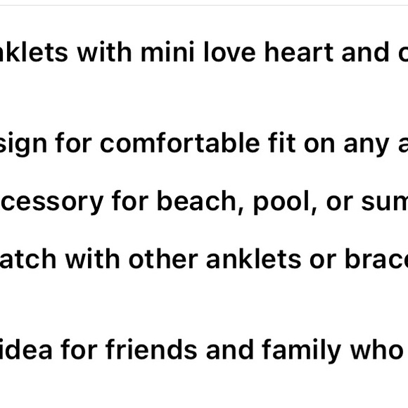 955 ❤️ 7pcs Pack Boho-Chic Heart Beaded Colorful Anklet Set Summer Beachwear - Picture 7 of 7